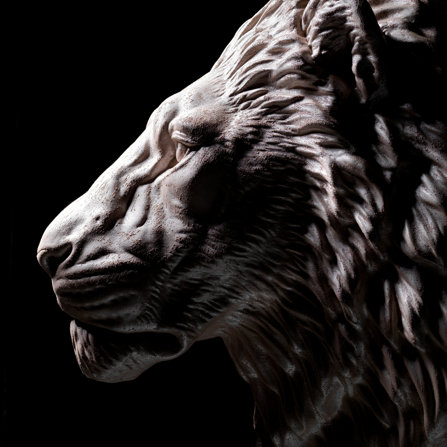 Pearl Lion Wall Art