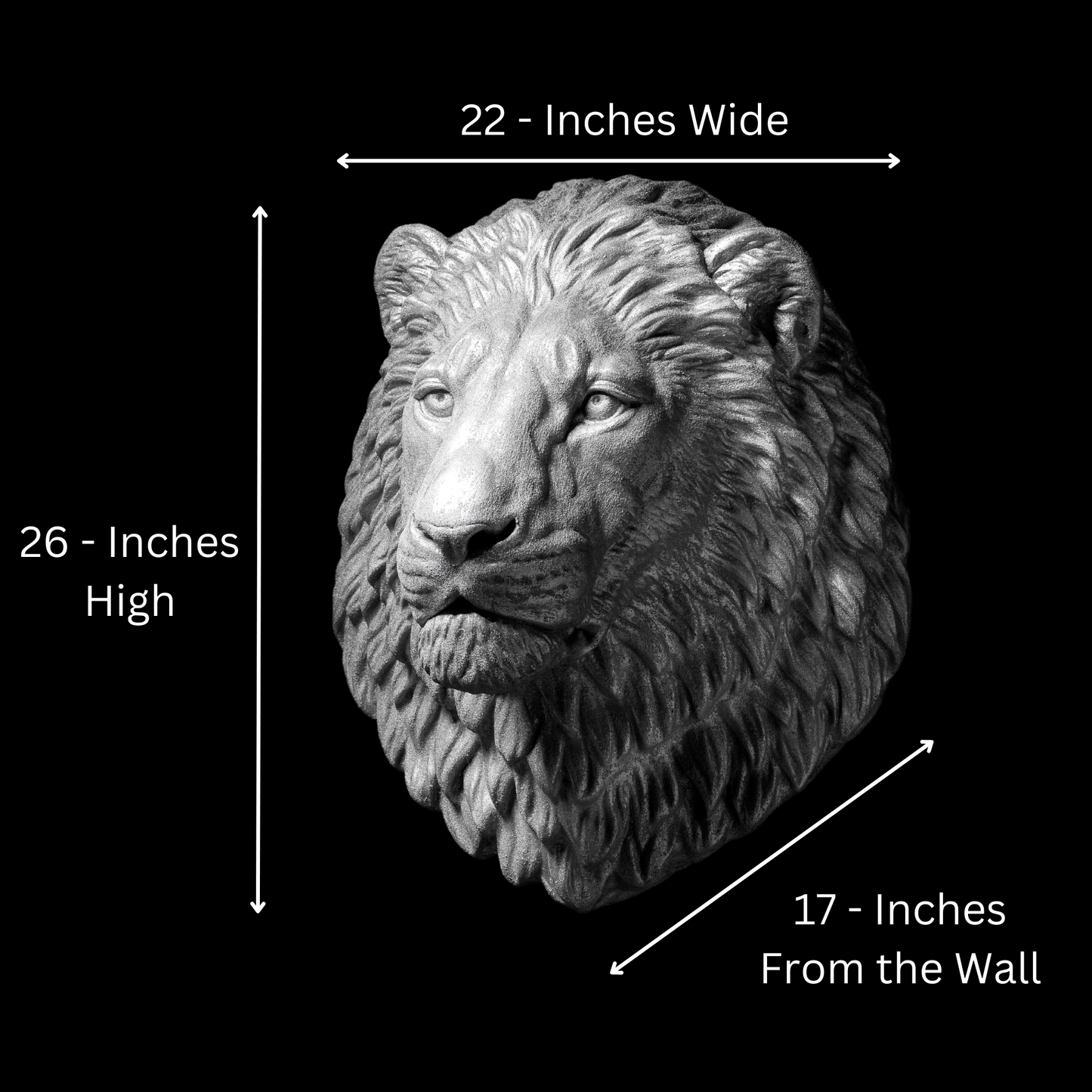 Silver Lion - Wall Art