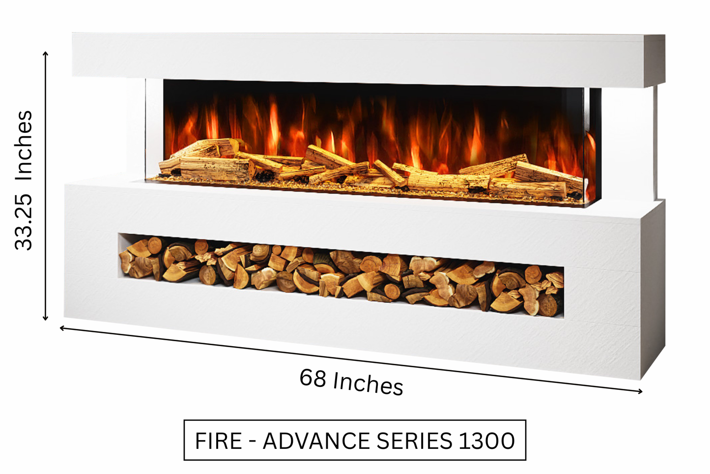 Evolution Fires - DaVinci Electric Suite (White Stone Effect)