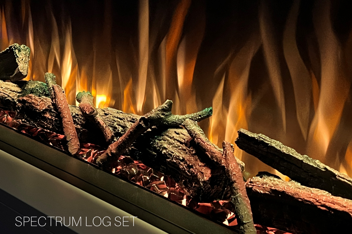 Evolution Fires Neon Electric Fireplace Suite (Gray)