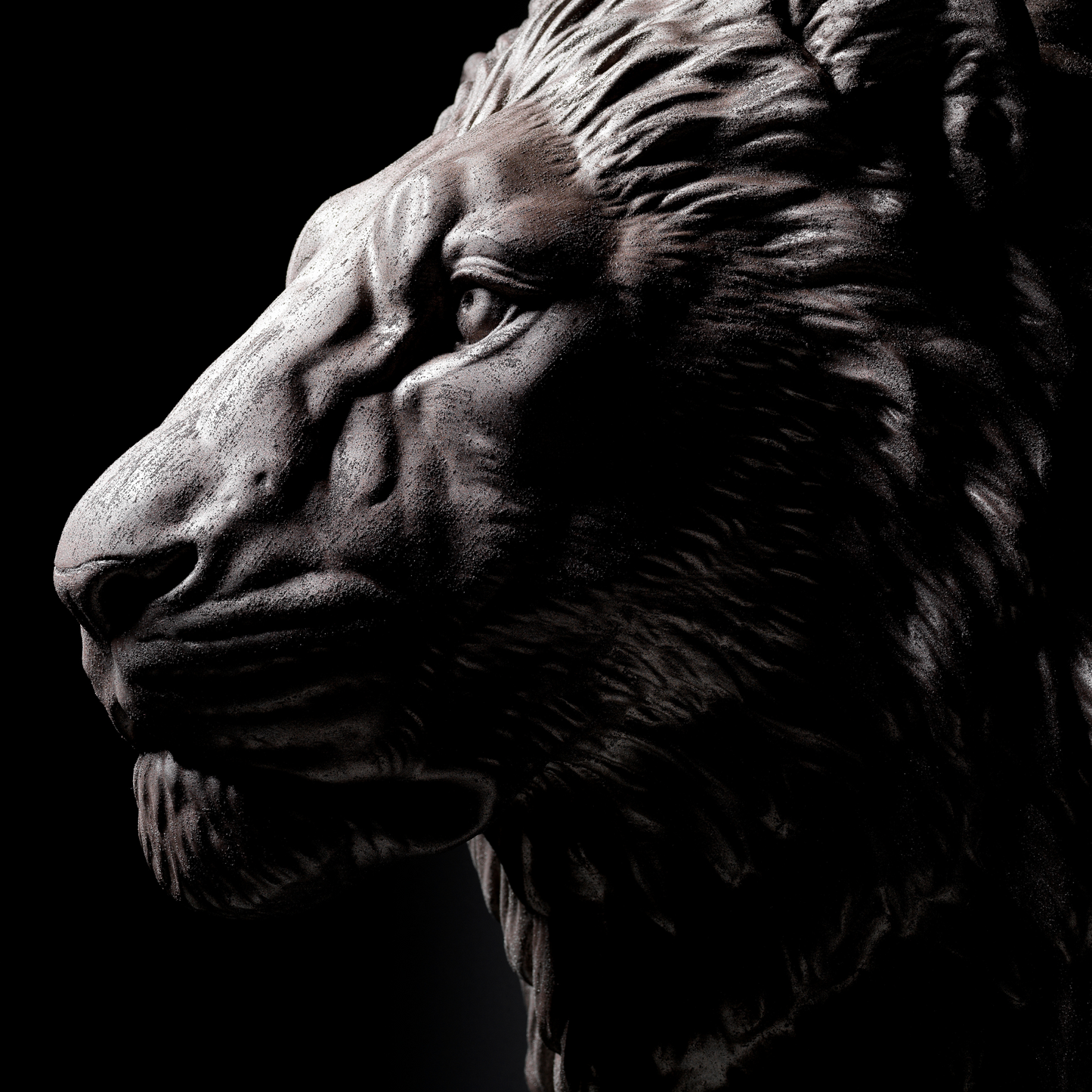 Bronze Lion - Wall Art