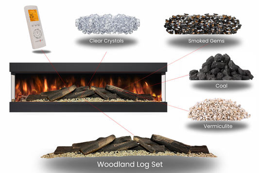Evolution Fires Advance Series 1300 Panoramic Electric Fireplace