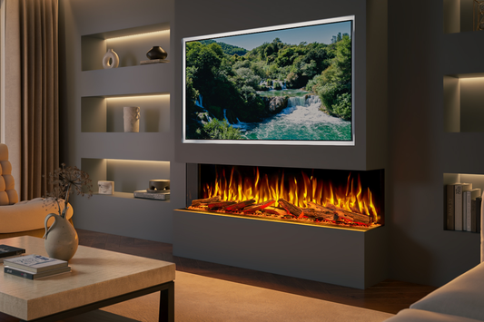 Evolution Fires Advance Series 1500 Media Wall Electric Fireplace