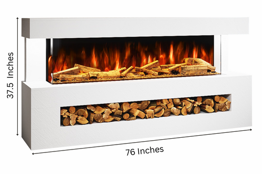 Evolution Fires - DaVinci Electric Suite (White Stone Effect)
