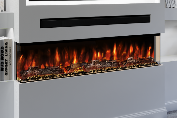 Evolution Fires Spectrum Slimline Series 50 Inch Media Wall Electric Fire-Media Wall Fires-