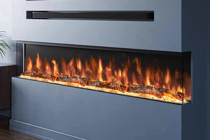Evolution Fires Spectrum Slimline Series 60 Inch Media Wall Electric Fire-Media Wall Fires-