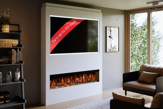 Evolution Fires - Pre-Built Media Wall Package 17 including Electric Fire-Media Walls-
