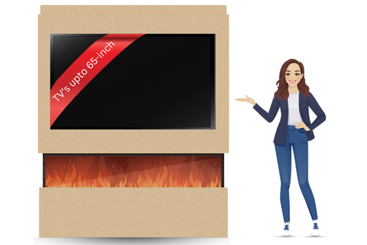 Evolution Fires - Pre-Built Media Wall Package 20 including Electric Fire-Media Walls-