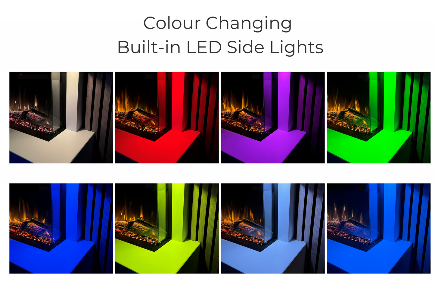 Evolution Fires - Pre-Built Media Wall Package 23 including Electric Fire-Media Walls-