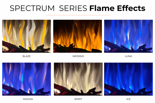 Evolution Fires - Vegas 72 - Wall-Mounted Electric Fireplace Pearl Textured-