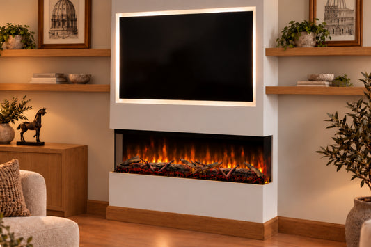 Evolution Fires Spectrum Slimline 44 Inch Media Wall Electric Fire