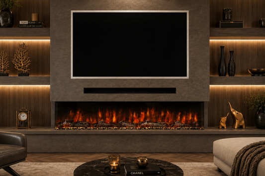 Evolution Fires Spectrum Slimline 82 Inch Media Wall Electric Fire