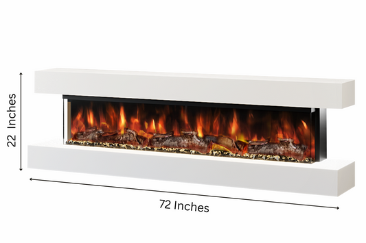 Evolution Fires - Studio 6 Wall-Mounted Electric Fireplace