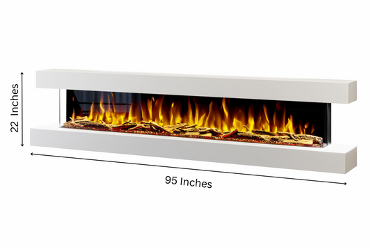 Evolution Fires - Studio 8 Wall-Mounted Electric Fireplace