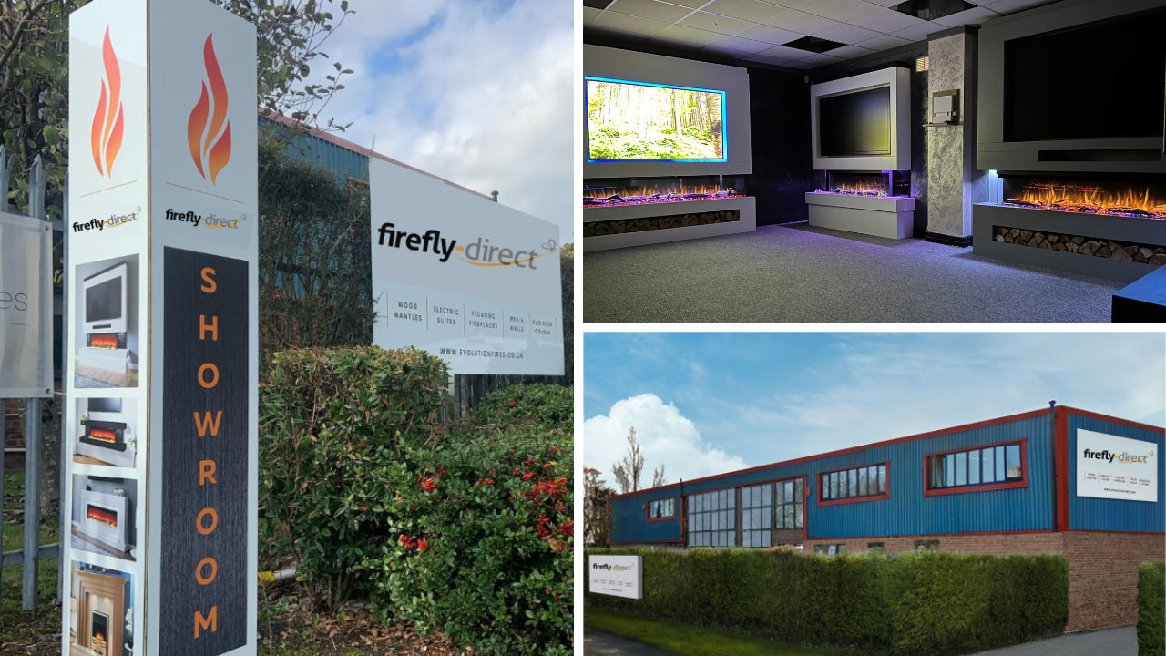 Evolution Fires - Vegas 72 - Wall-Mounted Electric Fireplace Pearl Textured