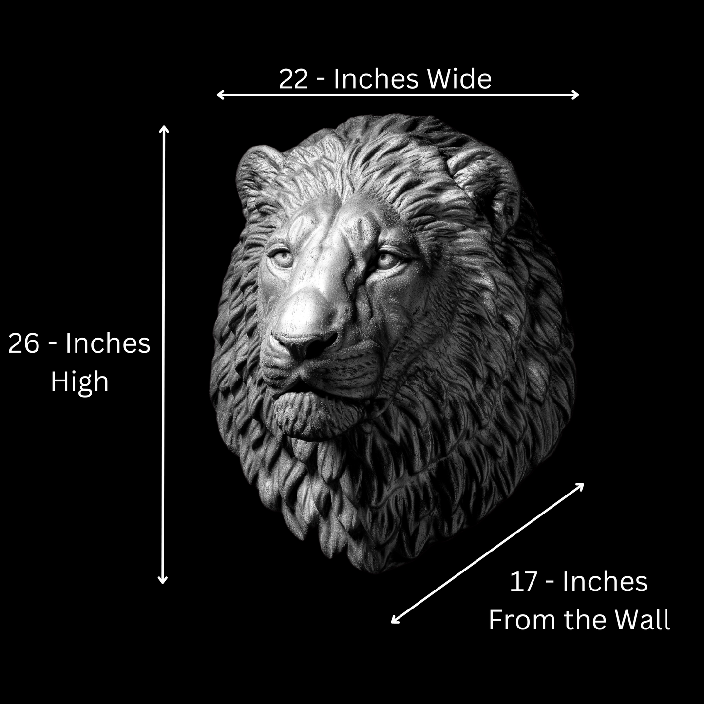 Platinum Lion - Wall Art