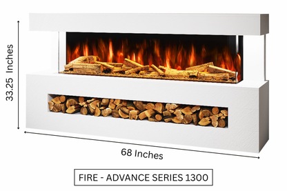 Evolution Fires - DaVinci Electric Suite (White Stone Effect)
