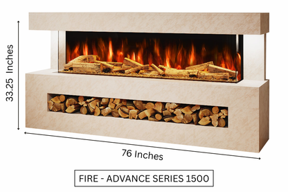 Evolution Fires - DaVinci Electric Suite (Pearl Stone Effect)