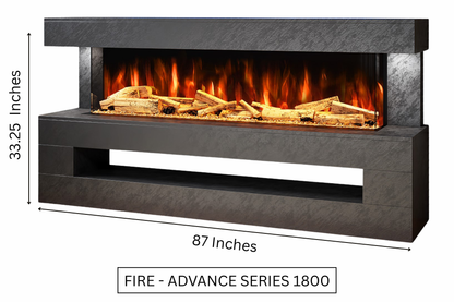 Evolution Fires - DaVinci Electric Suite (Black Stone Effect)