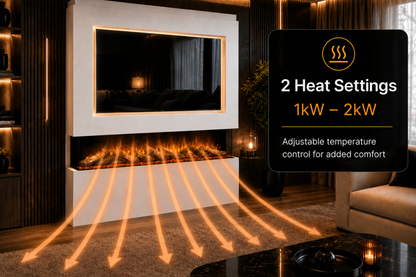 Evolution Fires Advance Series 1300 Panoramic Electric Fireplace