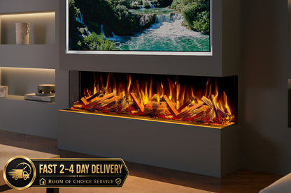 Evolution Fires Advance Series 1500 Media Wall Electric Fireplace