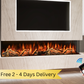 Evolution Fires Advance 2000 Panoramic HD 3-Sided Electric Fireplace App Control and Alexa