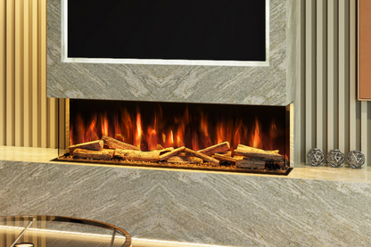 Evolution Fires Advance 1300 Panoramic 3-Sided Electric Fireplace - App Control and Alexa