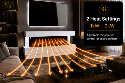 Evolution Fires - DaVinci Electric Fireplace Suite Ready to Paint