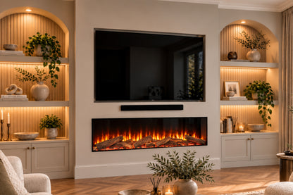 Evolution Fires Advance Series 1500 Media Wall Electric Fireplace