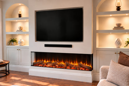 Evolution Fires Advance Series 1500 Media Wall Electric Fireplace