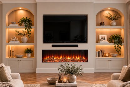 Evolution Fires Advance Series 1500 Media Wall Electric Fireplace