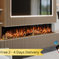 Evolution Fires Advance 1800 Panoramic HD 3-Sided Electric Fireplace - App Control and Alexa