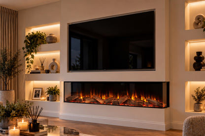 Evolution Fires Advance Series 1800 Media Wall Electric Fireplace