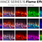 Evolution Fires Advance 1500 Panoramic 3-Sided Electric Fireplace - App Control and Alexa