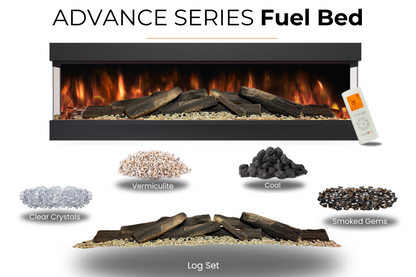Evolution Fires - DaVinci Electric Suite - Grey Stone Effect-