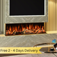 Evolution Fires Advance 1300 Panoramic 3-Sided Electric Fireplace - App Control and Alexa