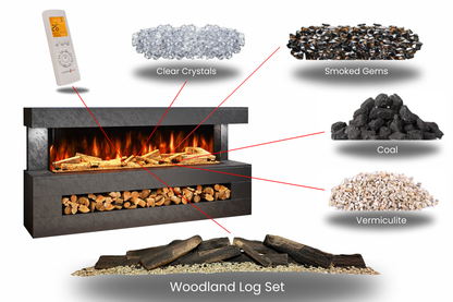 Evolution Fires - DaVinci Electric Suite (Black Stone Effect)