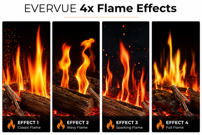 Evolution Fires Evervue 72 LCD Real Flame Electric Fireplace (APP Control)