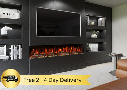 Evolution Fires - Spectrum Series 72 Inch Media Wall Fire-