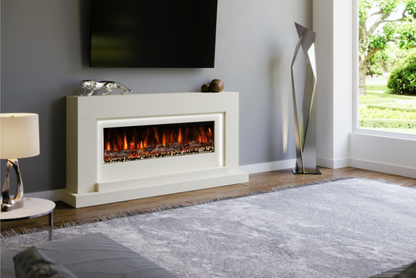 Evolution Fires Nivarna Electric Fireplace Suite (Cream)