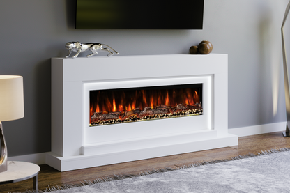 Evolution Fires - Nivarna Electric Fireplace Suite (White)
