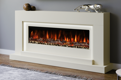 Evolution Fires - Nivarna Electric Fireplace Suite (Cream)