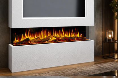 Evolution Fires Package 12 – Pre-Built Media Wall with Electric Fireplace