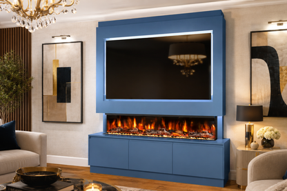 Evolution Fires Package 21 – Pre-Built Media Wall with Electric Fireplace