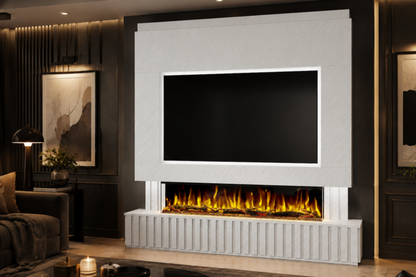 Evolution Fires Package 24 – Pre-Built Media Wall with Electric Fireplace