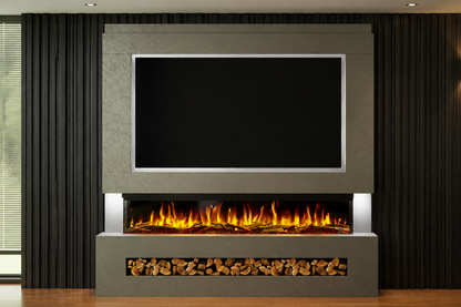 Evolution Fires Package 7 – Pre-Built Media Wall with Electric Fireplace