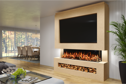 Pre-Built Media  Package 11 including Electric Fire