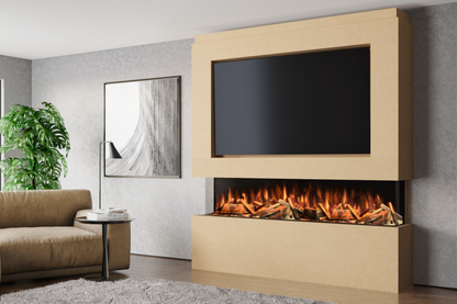 Pre-Built Media  Package 12 including Electric Fire