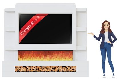 Evolution Fires - Pre-Built Media Wall Package 15 including Electric Fire-Media Walls-