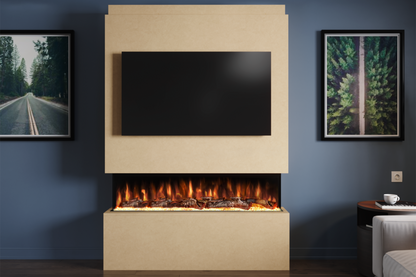 Pre-Built Media  Package 19 including Electric Fire